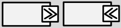 Trigger source (left) and trigger sink (right) ports symbol { w: 246, h: 57 }